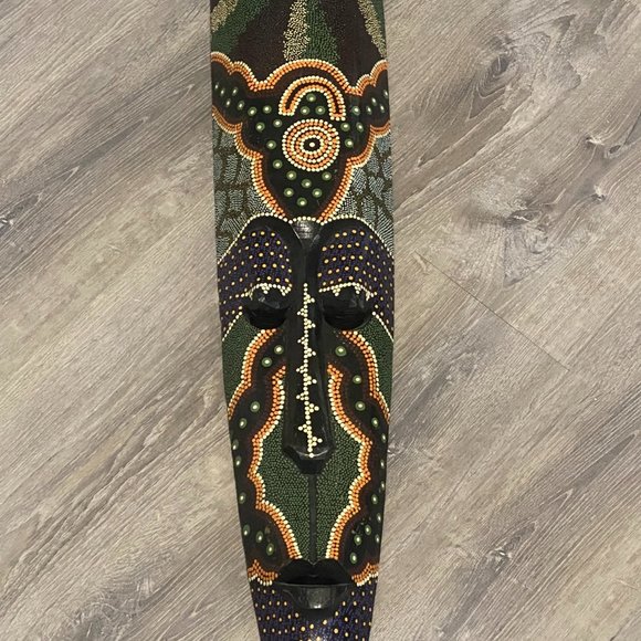 384-You Are Brilliant ❤️Indigenous Polynesian Tribal Mask - Picture 1 of 9